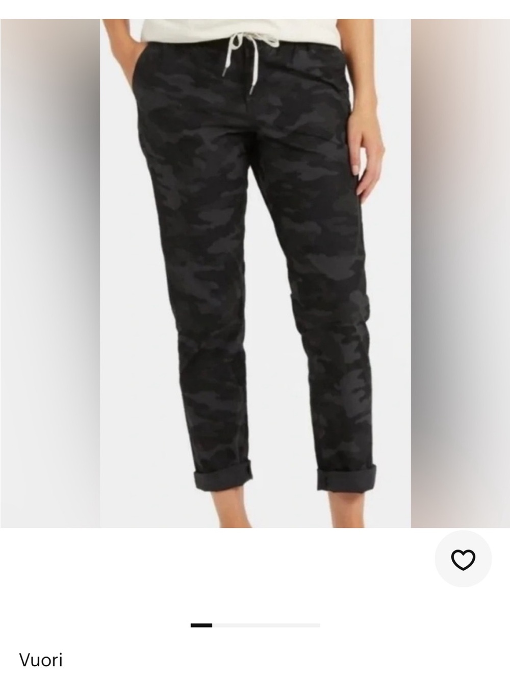Vuori Black Camo pants